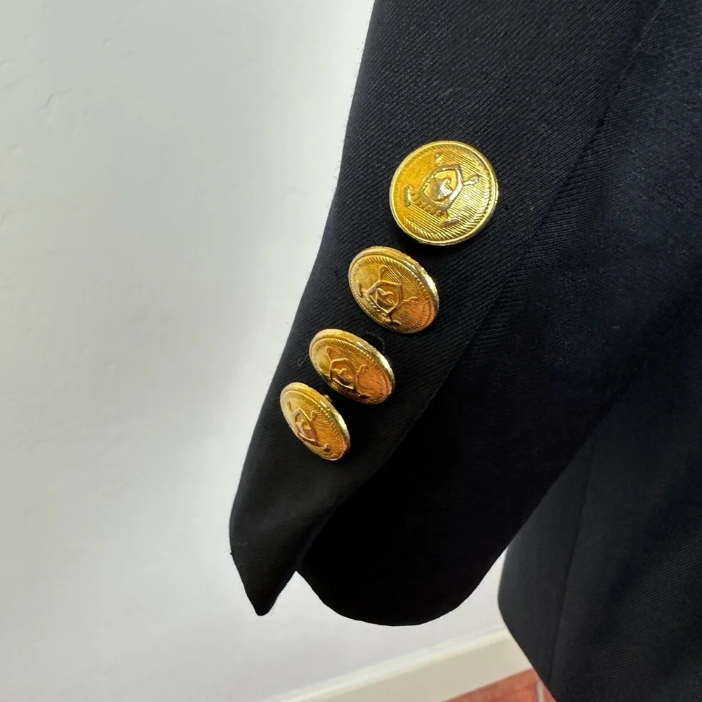 Ralph Lauren Coat-of-Arms Gold Button Sport Jacket Size 42L